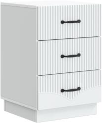 vidaXL Dulap de noapte cu sertar Alb 43 x 41 x 63, 5 cm Lemn prelucrat GartenMobel Dekor (895245)