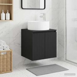 vidaXL Chiuveta de baie suspendata Negru 49, 5 x 44, 5 x 65, 5 cm GartenMobel Dekor (890463)