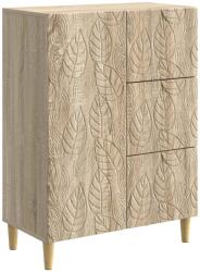 vidaXL Bufet Stejar Sonoma 66 x 34, 5 x 90 cm Lemn prelucrat GartenMobel Dekor (895087) Comoda