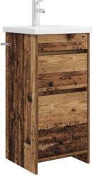 vidaXL Mobila de baie cu chiuveta Lemn vechi 42 x 40 x 84, 5 cm GartenMobel Dekor (890726)