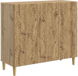 vidaXL Bufet Stejar Artizanal 89 x 34, 5 x 80 cm Lemn prelucrat GartenMobel Dekor (895114) Comoda
