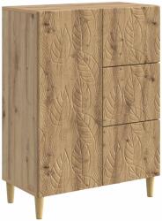 vidaXL Bufet Stejar Artizanal 66 x 34, 5 x 90 cm Lemn prelucrat GartenMobel Dekor (895094) Comoda
