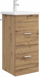 vidaXL Mobila de baie cu chiuveta Stejar Artizanal 42 x 40 x 84, 5 cm GartenMobel Dekor (890703)