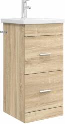 vidaXL Mobila de baie cu chiuveta Stejar Sonoma 42 x 40 x 84, 5 cm GartenMobel Dekor (890698)