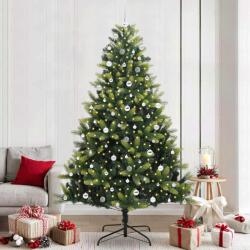 vidaXL Brad de Craciun artificial cu ramuri articulare 300 LEDs 240 cm GartenMobel Dekor (3396014)