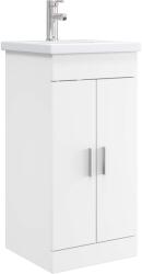vidaXL Mobila de baie cu chiuveta Alb 42 x 40 x 84, 5 cm Lemn prelucrat GartenMobel Dekor (890672)
