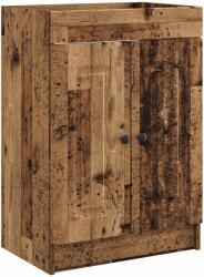 vidaXL Dulap de baie sub chiuveta Lemn vechi 56 x 37, 5 x 81 cm GartenMobel Dekor (890012)