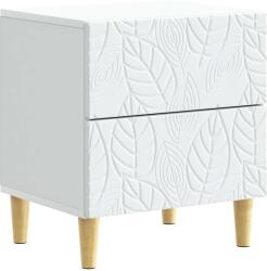 vidaXL Noptiera Alb 43 x 34, 5 x 48 cm Lemn prelucrat GartenMobel Dekor (894985)