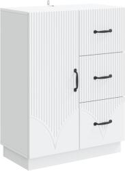 vidaXL Bufet cu sertar Alb 66 x 34, 5 x 87 cm Lemn prelucrat GartenMobel Dekor (895315) Comoda