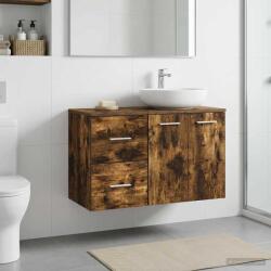 vidaXL Dulap de Baie Intre Stejar fumuriu 30 x 41 x 50 cm GartenMobel Dekor (890370)