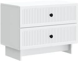 vidaXL Dulap de noapte Alb 62 x 34, 5 x 47, 5 cm Lemn prelucrat GartenMobel Dekor (893855)