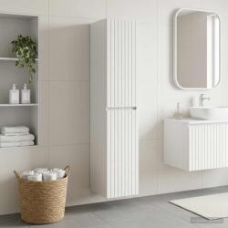 vidaXL Dulap Bathroom Montat pe Perete Alb 33 x 34, 5 x 160 cm GartenMobel Dekor (890642)