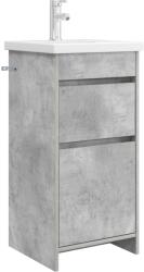 vidaXL Mobila de baie cu chiuveta Gri Beton 42 x 40 x 84, 5 cm GartenMobel Dekor (890723)