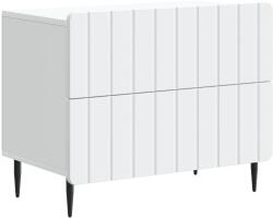vidaXL Dulap de noapte Alb 62 x 34, 5 x 49, 5 cm Lemn prelucrat GartenMobel Dekor (894315)