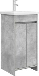 vidaXL Mobila de baie cu chiuveta Gri Beton 42 x 40 x 84, 5 cm GartenMobel Dekor (890771)