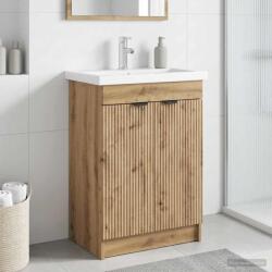 vidaXL Dulap de baie sub chiuveta Stejar Artizanal 78, 5 x 37, 5 x 81 cm GartenMobel Dekor (890113)