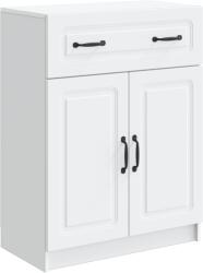 vidaXL Bufet cu sertar Alb 66 x 34, 5 x 87 cm Lemn prelucrat GartenMobel Dekor (895785) Comoda