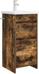 vidaXL Mobila de baie cu chiuveta Stejar fumuriu 42 x 40 x 84, 5 cm GartenMobel Dekor (890724)