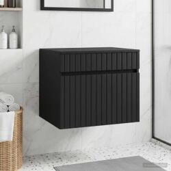 vidaXL Dulap Bathroom Montat pe Perete Negru 59 x 44, 5 x 50 cm GartenMobel Dekor (890633)
