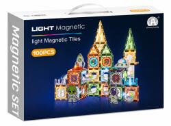 Bufnitel Labirint magnetic cu lumini pentru copii, tematica spatiu, 100 piese, 7.5 cm (CH1179)