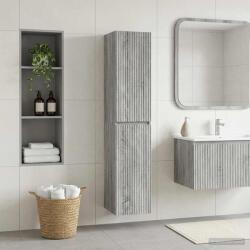 vidaXL Dulap Bathroom Montat pe Perete Sonoma gri 33 x 34, 5 x 160 cm GartenMobel Dekor (890518)
