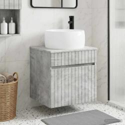 vidaXL Chiuveta de baie suspendata Gri Beton 49 x 44, 5 x 66 cm GartenMobel Dekor (890615)
