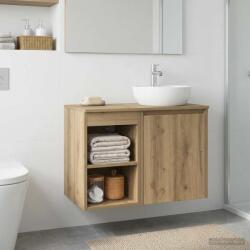 vidaXL Dulap de Baie Intre Stejar Artizanal 30 x 44, 5 x 50 cm GartenMobel Dekor (890357)