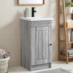 vidaXL Mobila de baie cu chiuveta Sonoma gri 42 x 40 x 84, 5 cm GartenMobel Dekor (890030)
