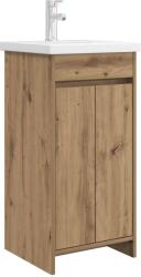 vidaXL Mobila de baie cu chiuveta Stejar Artizanal 42 x 40 x 84, 5 cm GartenMobel Dekor (890775)