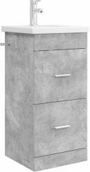 vidaXL Mobila de baie cu chiuveta Gri Beton 42 x 40 x 84, 5 cm GartenMobel Dekor (890699)