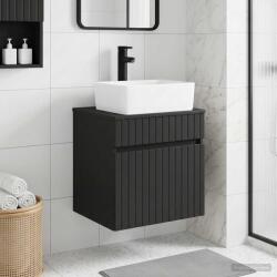 vidaXL Chiuveta de baie suspendata Negru 49 x 41 x 63 cm GartenMobel Dekor (890583)