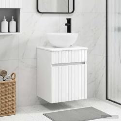 vidaXL Chiuveta de baie suspendata Alb foarte lucios 39 x 41 x 64, 5 cm GartenMobel Dekor (890556)