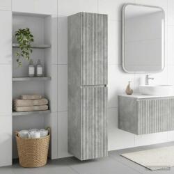 vidaXL Dulap Bathroom Montat pe Perete Gri Beton 33 x 34, 5 x 160 cm GartenMobel Dekor (890515)