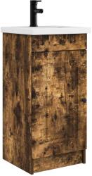 vidaXL Mobila de baie cu chiuveta Stejar fumuriu 42 x 40 x 84, 5 cm GartenMobel Dekor (889999)