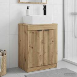 vidaXL Mobila de baie cu chiuveta Stejar Artizanal 54 x 35 x 83 cm GartenMobel Dekor (890167)