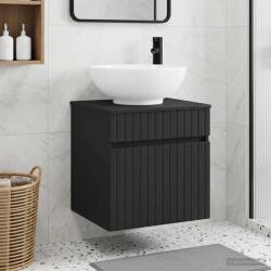 vidaXL Chiuveta de baie suspendata Negru 49 x 44, 5 x 66, 5 cm GartenMobel Dekor (890603)