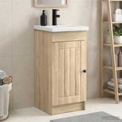 vidaXL Mobila de baie cu chiuveta Stejar Sonoma 42 x 40 x 84, 5 cm GartenMobel Dekor (890026)