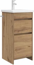 vidaXL Mobila de baie cu chiuveta Stejar Artizanal 42 x 40 x 84, 5 cm GartenMobel Dekor (890727)