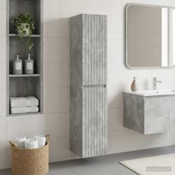 vidaXL Dulap Bathroom Montat pe Perete Gri Beton 33 x 34, 5 x 160 cm GartenMobel Dekor (890645)