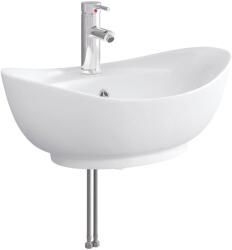 vidaXL Chiuveta de baie Crom 59 x 35 x 21 cm Metal GartenMobel Dekor (890218)