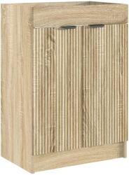 vidaXL Dulap de baie sub chiuveta Stejar Sonoma 56 x 37, 5 x 81 cm GartenMobel Dekor (890096)