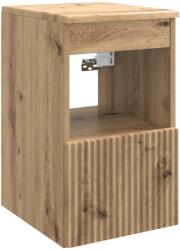 vidaXL Dulap de Baie Stejar Artizanal 30 x 35 x 50 cm Lemn prelucrat GartenMobel Dekor (890491)