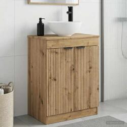 vidaXL Mobila de baie cu chiuveta Stejar Artizanal 54 x 35 x 83 cm GartenMobel Dekor (890147)