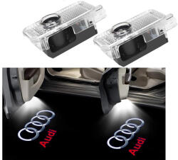 CerCip Lampi portiere AUDI cu Logo, Compatibile cu A7, A5, A6, A3, A4, A1, R8, TT, Q7, Q5, Q3, A8, S3, S4, S5, S6, S7, S8, RS4, RS5, RS6 (64836294)