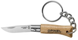 Opinel Tradition No. 02 Inox Bükkfa kulcstartó zsebkés (000065)