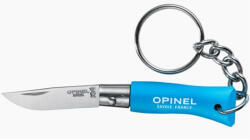Opinel Tradition No. 02 Inox Bükkfa Cyan Blue kulcstartó zsebkés (002270)