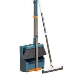 Dreamramp Set Matura si Faras cu coada si Teu pentru praf si apa, Dreamramp , cu Dinti de Pieptene pentru Curatare, rotativ, pliabil, detasabil, Otel inoxidabil si Polipropilena, albastru (matura albastra)