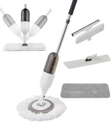 Dreamramp Set Mop 3 in 1 cu Pulverizator, mop Rotund si Plat din microfibră, Racleta pentru Geam - Dreamramp (WYL-05A)