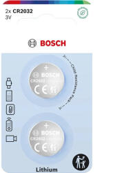 Bosch CR2032B2/00 lítium gombelem 3.0V 2db/bliszter (CR2032B2/00)