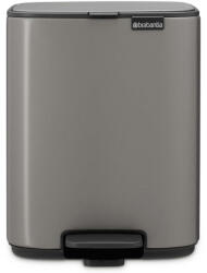 Brabantia Кош за боклук Brabantia Bo Pedal 1010127, 7 л, Плавно затваряне, Гумирана основа, Тъмносив (1010127)